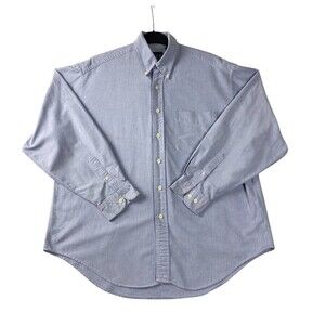 Gap Blue Shirt Button Down Men's Long Sleeve Chambray Pocket‎ Size M